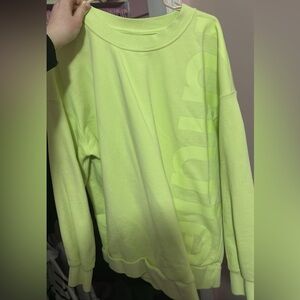 ⭐️Perfectly oversized crew logo lululemon sweatshirt yellow women’s large